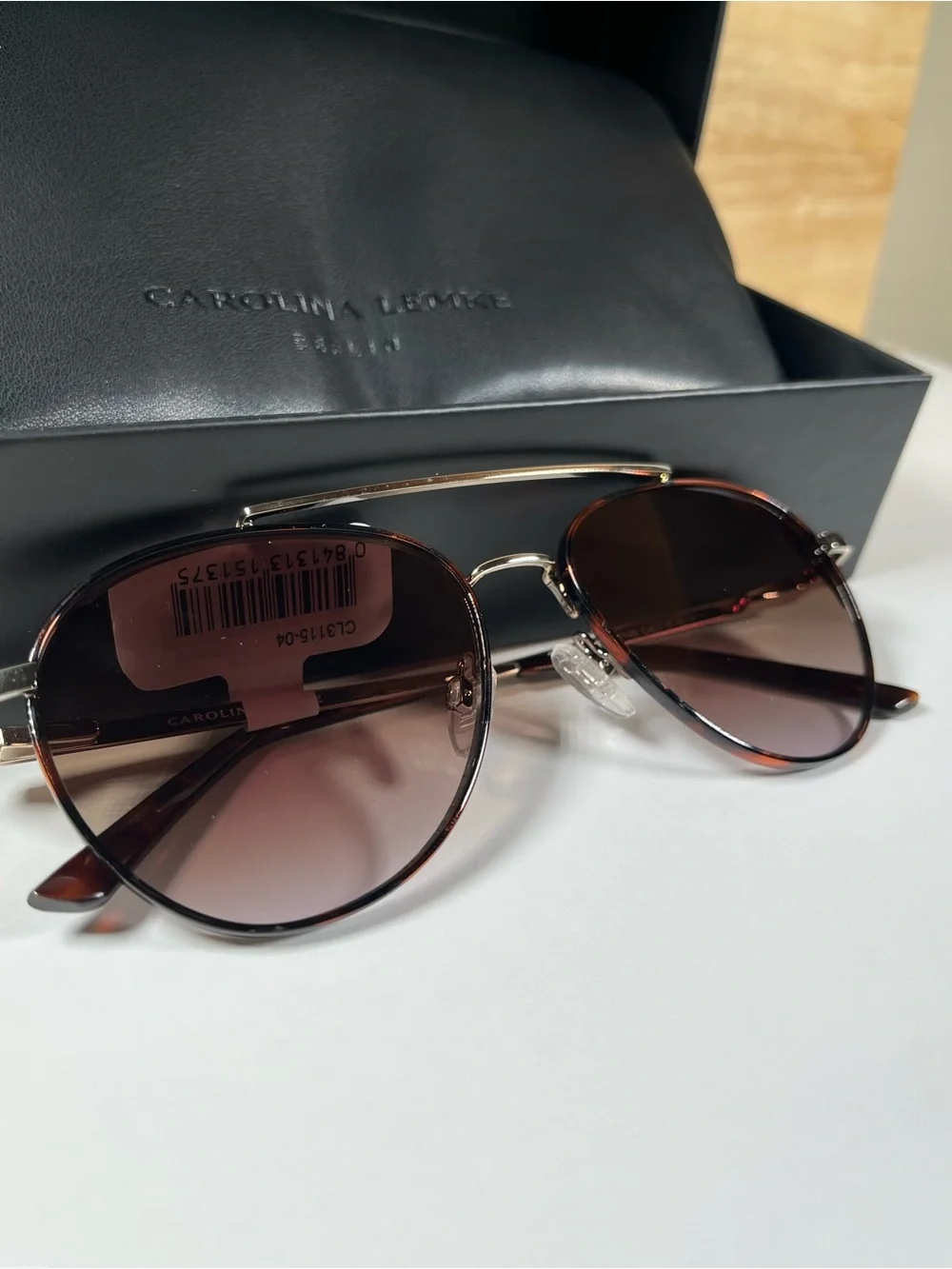 Brand New In Box Carolina Lemke Berlin Designer Sunglasses Demi Gold Style